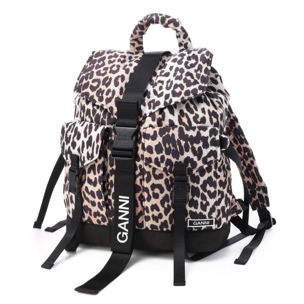 Ganni Ganni RECYCLED TECH BACKPACK PRINT バックパック