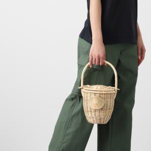 パトゥ Patou ハンドバッグ WICKER ICONIC BUCKET BAG バケットバッグ ベージュ レディース ac0030043-102v｜mb-y