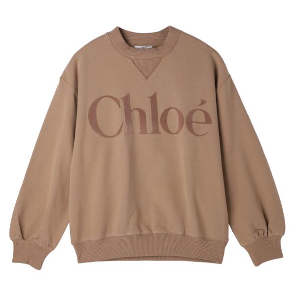 クロエ Chloe スウェットシャツ KIDS キッズ ガールズ 大きいサイズあり ブラウン レディ...