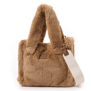 クロエ Chloe ハンドバッグ 2WAY ロゴ フェイクファー ショルダーバッグ KIDS キッズ ガールズ ブラウン レディース c21323-31f-thrush