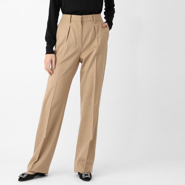 マックスマーラ Max Mara ウールパンツ CARBONE ブラウン レディース carbone...