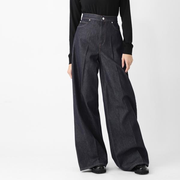 マックスマーラ Max Mara ジップフライジーンズ CARMINE ピュア コットン デニム ワ...