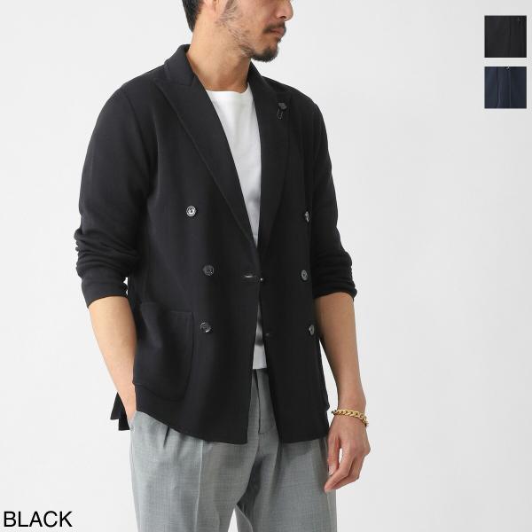 ラルディーニ LARDINI ダブルブレスト ニットジャケット メンズ cnljm57-pa6600...