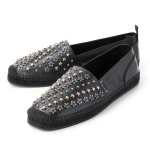 ジミーチュウ JIMMY CHOO エスパドリーユ EGON 大きいサイズあり ブラック メンズ egon-rqe-black-gold-mix