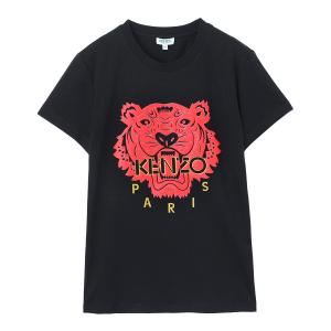 ケンゾー KENZO クルーネックTシャツ ブラック レディース fa52ts7214w5-99｜mb-y