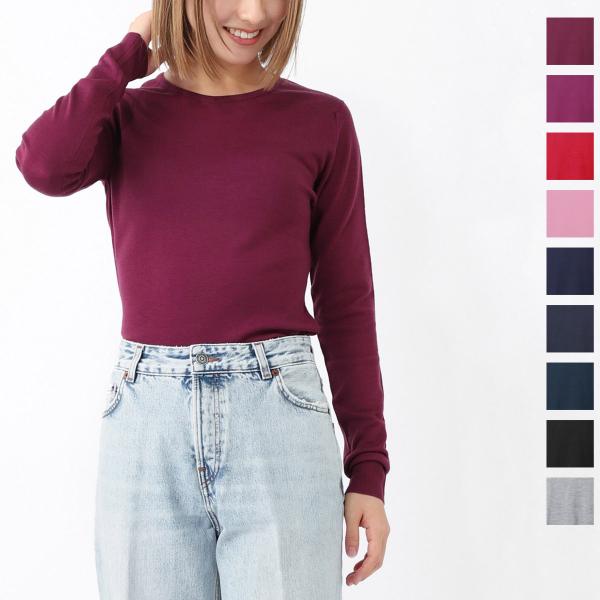 ジョンスメドレー JOHN SMEDLEY クルーネックセーター GERANIUM エクストラファイ...