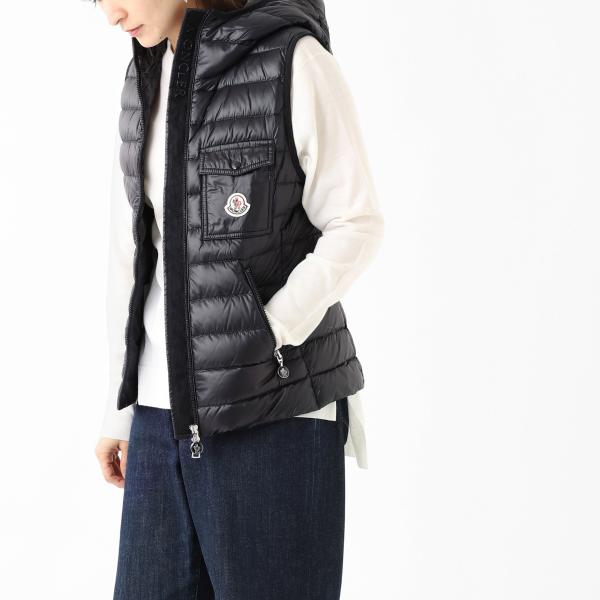 モンクレール MONCLER ダウンベスト GLYGOS ジレ ブラック レディース glygos-...