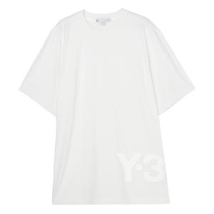 ワイスリー Y-3 クルーネックTシャツ M CH1 SS TEE LARGE LOGO ホワイト メンズ hg6094-cwhite｜mb-y