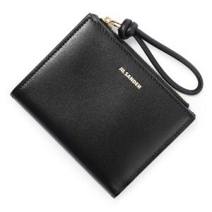 ジルサンダー JIL SANDER 2つ折り財布 小銭入れ付き MINI FRENCH WALLET GIRO ブラック レディース j07ui0016-p4841-001｜mb-y