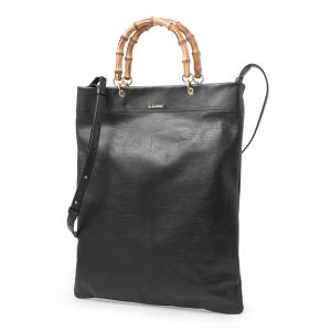 ジルサンダー JIL SANDER トートバッグ 3WAY BAMBOO SHOPPER MD ブラック レディース j07wc0018-p5385-001｜mb-y