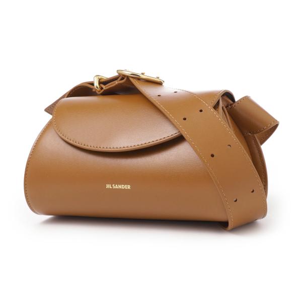 ジルサンダー JIL SANDER ショルダーバッグ CANNOLO NS ブラウン レディース j...