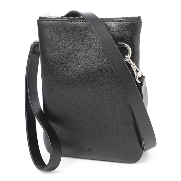 ジルサンダー JIL SANDER ショルダーバッグ LINK POUCH クロスボディバッグ ブラ...