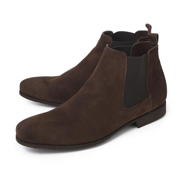 フェランテ FERRANTE チェルシーブーツ JUST CAMOSCIO サイドゴアブーツ ブラウ...