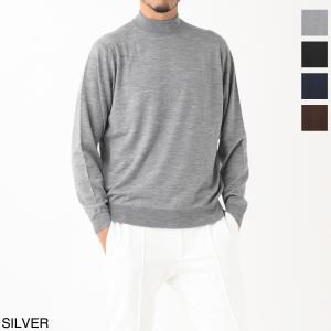 ジョンスメドレー JOHN SMEDLEY モックネック ニット KILDAY MODERN FIT メンズ kilday-silver｜mb-y