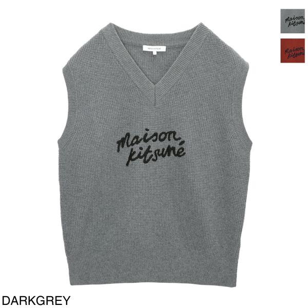 MAISON KITSUNE Maison Kitsune HANDWRITING OVERSIZE VEST ニット