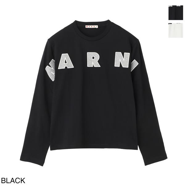 マルニ MARNI クルーネック 長袖Tシャツ ロンT ロゴ KIDS キッズ ガールズ レディース...