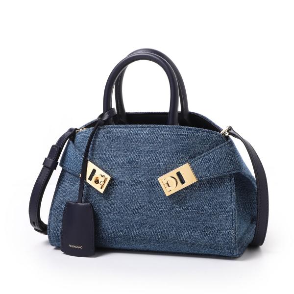 フェラガモ FERRAGAMO ハンドバッグ 2WAY HUG HANDBAG XS ハグ ミニ シ...