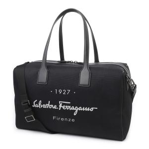 フェラガモ FERRAGAMO (Salvatore Ferragamo) ダッフルバッグ ボストンバッグ ブラック メンズ 241169-0758096-nero-nero-nero｜mb-y