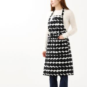 marimekko マリメッコ エプロン ウニッコ MARIMEKKO 71446 青 白