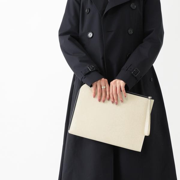 ヴァレクストラ Valextra クラッチバッグ ホワイト メンズ レディース mbml007402...