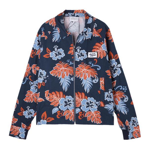 メゾンキツネ MAISON KITSUNE ジップアップ ブルゾン ZIPPED BLOUSON ブ...