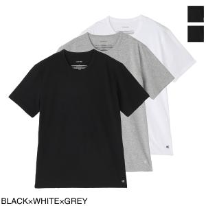 カルバンクライン Calvin Klein クルーネック Tシャツ 3枚セット COTTON STRETCH BLEND メンズ lv00nb4185-mp1｜mb-y