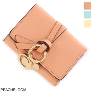 クロエ Chloe 3つ折り財布 小銭入れ付き ALPHABET アルファベット レディース chc20wp946d83-6i1-peachbloom