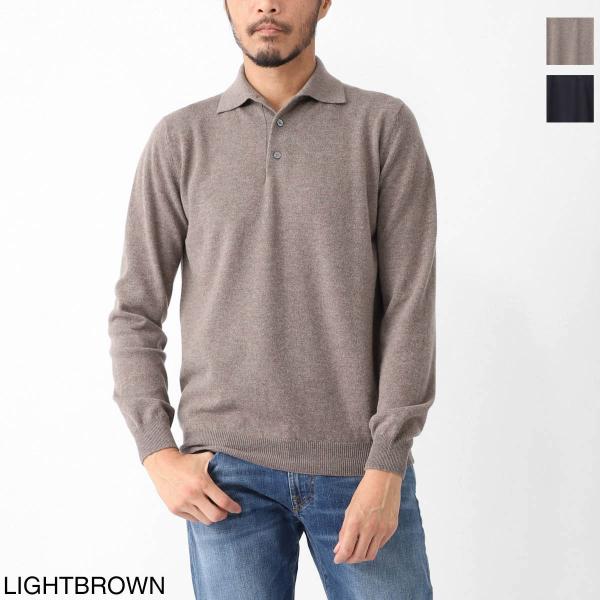 フィリッポ デ ローレンティス FILIPPO DE LAURENTIIS 長袖ニットポロシャツ 大...