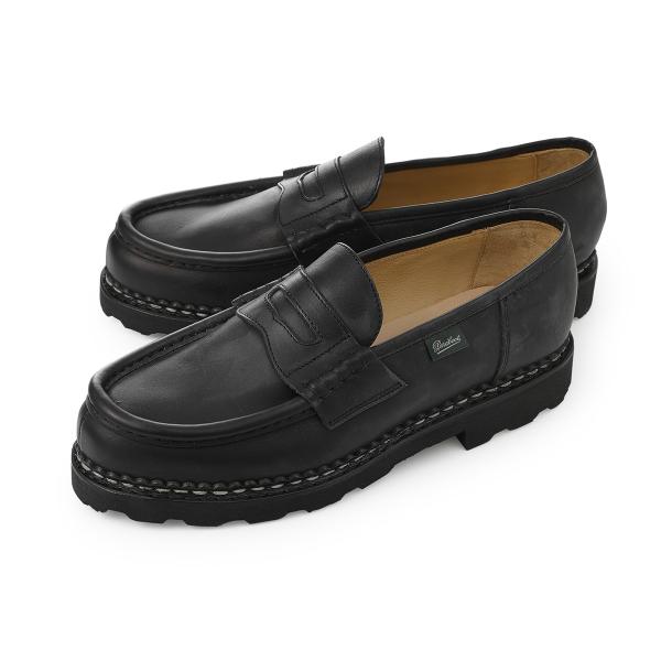パラブーツ Paraboot ローファー REIMS コインローファー ブラック メンズ reims...