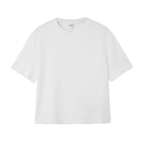 ロエベ LOEWE クルーネックTシャツ BOXY FIT T-SHIRT ホワイト レディース s...