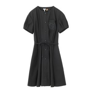 ロエベ LOEWE ワンピース LOEWE PAULAS IBIZA パウラズ イビザ シャツ ドレス ブラック レディース