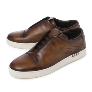 ベルルッティ BERLUTI スニーカー PLAYTIME スリッポン ブラウン メンズ s6459-002