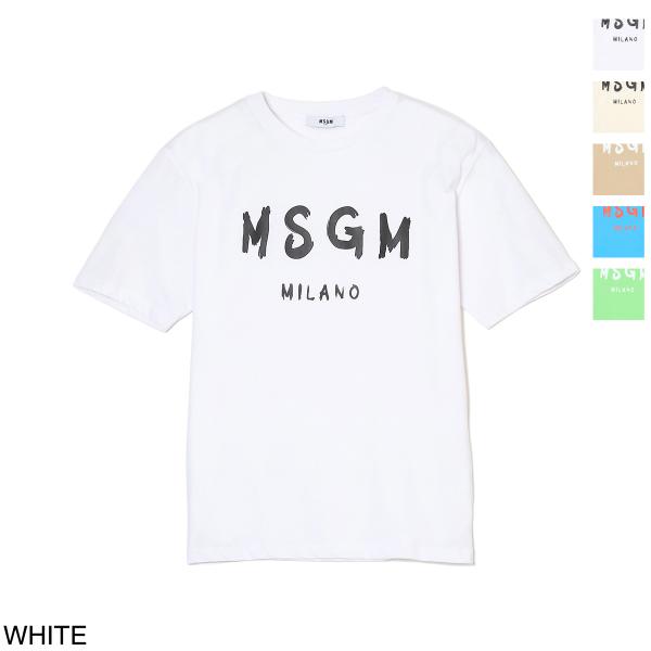 エムエスジーエム MSGM クルーネックTシャツ ロゴ プリントTシャツ ロゴT KIDS キッズ ...