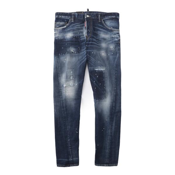 ディースクエアード DSQUARED2 ボタンフライジーンズ SEXY TWIST JEAN ブルー...