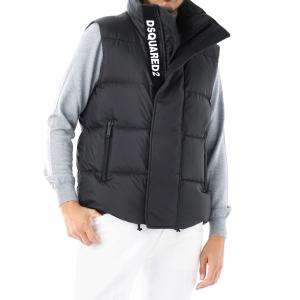 ディースクエアード DSQUARED2 ダウンベスト PUFFER VEST ブラック メンズ s74fb0289-s54981-900｜mb-y