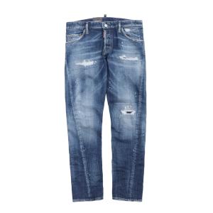 シーセブンスクエアード　新品 DSQUARED2 (ディースクエアード) ダメージ ジップフライ