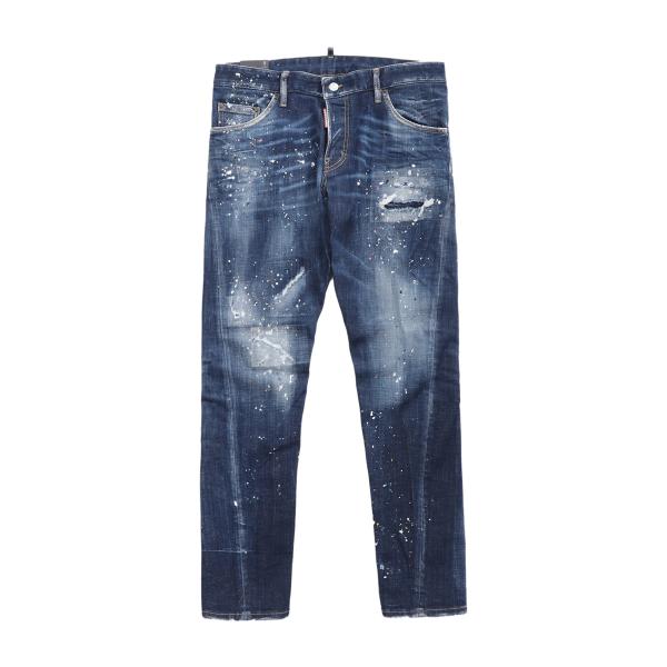 ディースクエアード DSQUARED2 ボタンフライジーンズ SEXY TWIST JEAN ブルー...