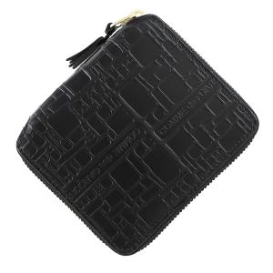 箱付✨コムデギャルソン 二つ折り財布 エンボスロゴ ブラック SA2100EL COMME des GARCONS（コムデギャルソン） Wallet COMME des GARCONS
