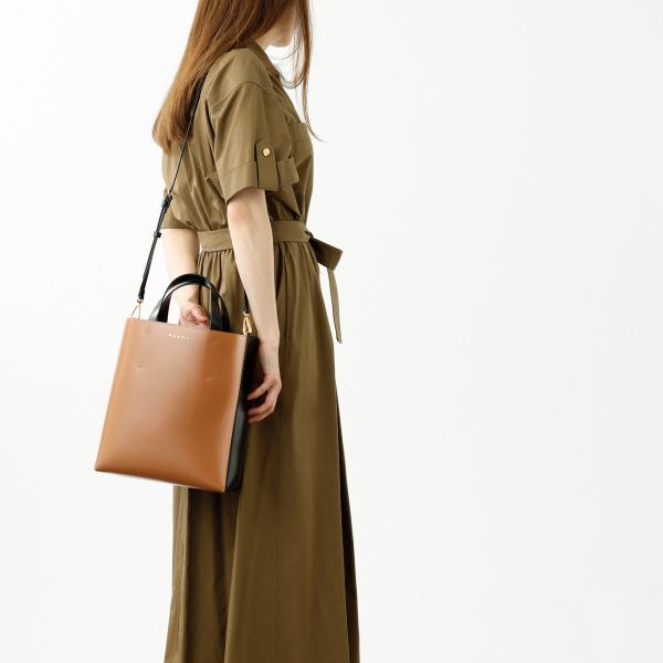 マルニ MARNI トートバッグ 2WAY MUSEO SMALL オレンジ レディース shmpv...