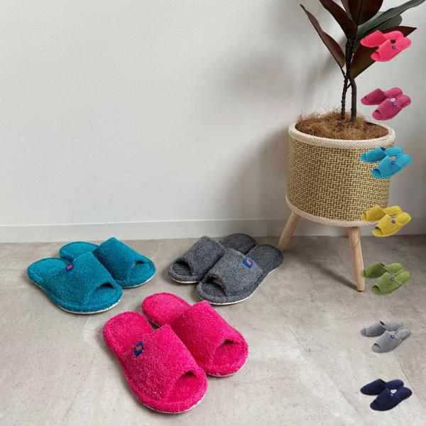 ヒポポタマス HIPPOPOTAMUS スリッパ オーガニックコットン＆バンブー ルームシューズ ス...