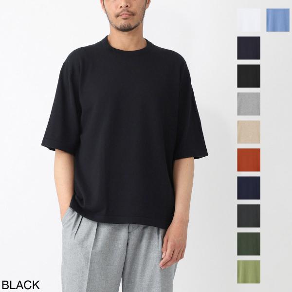 ジョンスメドレー Tシャツ JOHN SMEDLEY クルーネック 半袖 ニット TINDALL テ...