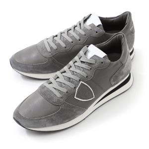 フィリップモデル PHILIPPE MODEL PARIS スニーカー TRPX L U BASIC VEAU M 大きいサイズあり グレー メンズ tzlu-6003