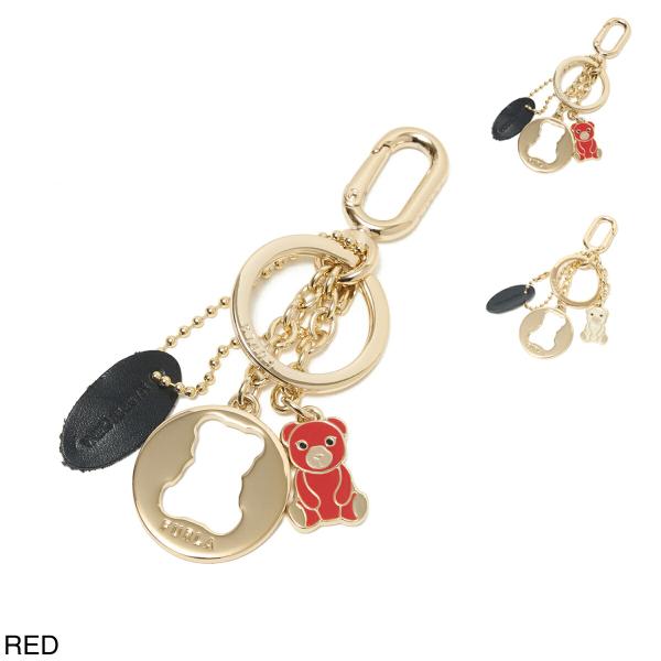 フルラ FURLA キーリング CRYSTAL KEYRING BEAR クリスタル テディベア キ...