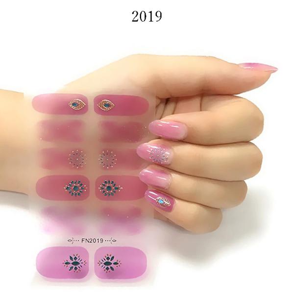 ネイル３Dシール　10指+予備2p ns3d_2019