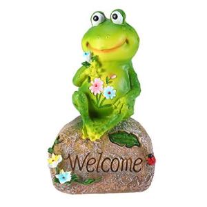 Ledmomo カエル 置物 オブジェ ようこそ Welcome 水槽 庭 玄関 インテリア小物 梅雨 置物 カエルのパパ 0784544488219 の最安値 価格比較 送料無料検索 Yahoo ショッピング