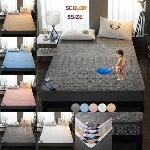 防水ベッドパッド・敷きパッド ダブル 快適 防ダニ 抗菌防臭 吸汗 速乾 洗える マットレスパッド ホテル仕様