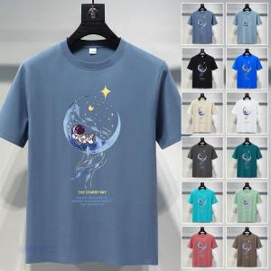 Tシャツ メンズ 半袖 おしゃれ 白Tシャツ ロンT T-shirt スポーツ 半袖tシャツ 配いろ 涼しい カジュアルクルーネック 丸首 プリント 夏 父の日