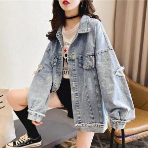ダメージ加工 Gジャン レディース ゆったり 羽...の商品画像