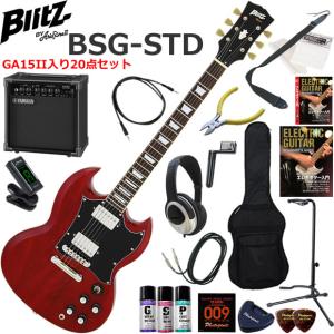 BLITZ（ブリッツ） BSG-STD/BK SGタイプ エレキギター 初心者セット