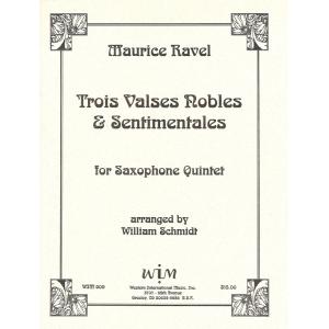 「高雅で感傷的な円舞曲」よりワルツ第２番、第５番、第６番 Ravel,M. ラヴェル 3 Valses nobles et sentimentales (No. 2, 5, 6), for Saxophone Quintet｜mbfuna